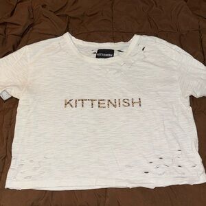 Kittenish ripped t